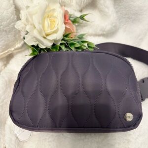 NWT Studio Elegant Black Quilted Crossbody Bag